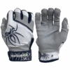 2022 Spiderz PRO Model Batting Gloves: White/Navy Blue -Baseball Equipment Store 2022SpiderzPRO White NavyBlue