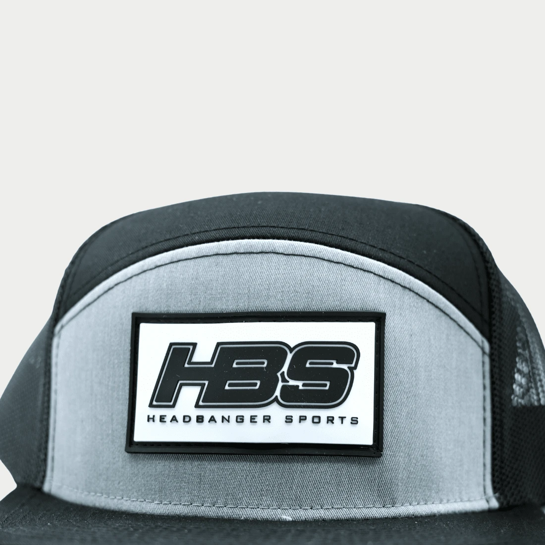Headbanger Sports Lifestyle Pacific P787 6-Panel Arch Snapback Hat: Black / Heather Grey 11 Headbanger Sports Lifestyle Pacific P787 6-Panel Arch Snapback Hat: Black / Heather Grey - Image 9