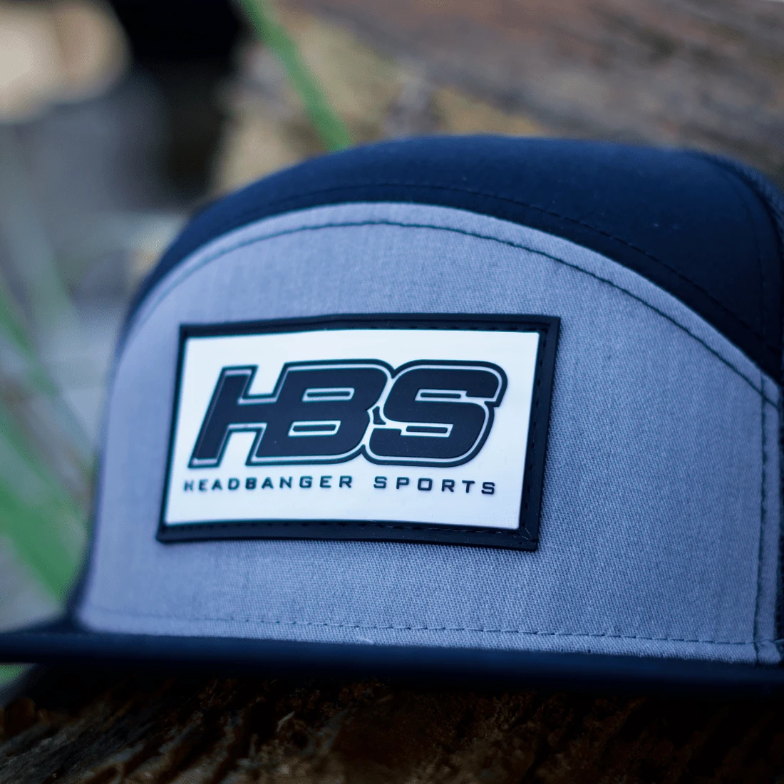 Headbanger Sports Lifestyle Pacific P787 6-Panel Arch Snapback Hat: Black / Heather Grey 5 Headbanger Sports Lifestyle Pacific P787 6-Panel Arch Snapback Hat: Black / Heather Grey - Image 3