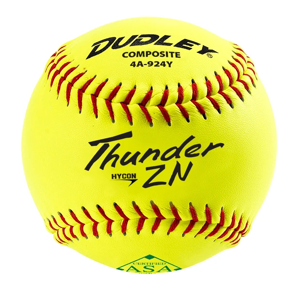 Dudley Thunder ZN HYCON 11" USA/ASA Slowpitch Softballs (DOZEN): 4A924Y 3 Dudley Thunder ZN HYCON 11" USA/ASA Slowpitch Softballs (DOZEN): 4A924Y