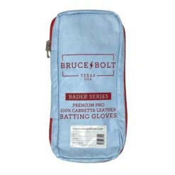 Bruce Bolt PREMIUM PRO BADER Series Short Cuff Batting Gloves: Baby Blue -Baseball Equipment Store 7