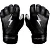 Bruce Bolt PREMIUM PRO Chrome Series Short Cuff Batting Gloves: Black -Baseball Equipment Store BB SC CHRB1