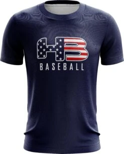 Headbanger Sports Exclusive " HB Sports Baseball" Short Sleeve Jersey -Baseball Equipment Store Baseball Navy