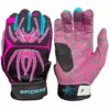 2023 Spiderz HYBRID Batting Gloves: Black Vice -Baseball Equipment Store Black Vice