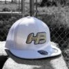 Headbanger Sports I8501 Cap America Flexfit Performance Trucker Mesh Back Hat: White & Gold -Baseball Equipment Store Gold1