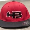 HB Sports Exclusive ES474 Fitted Baseball And Softball Hat: "Red Hat" -Baseball Equipment Store Hats Red Hat