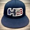 HB Sports Exclusive ES342 Fitted Hat: NAVY USA