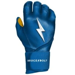 Bruce Bolt PREMIUM PRO Long Cuff Batting Gloves: Royal -Baseball Equipment Store LC ROYG RIGHT