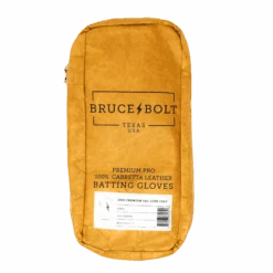 Bruce Bolt PREMIUM PRO Long Cuff Batting Gloves: White -Baseball Equipment Store LC WHTG BAG