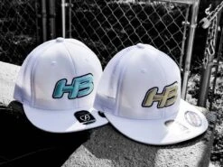 Headbanger Sports I8501 Cap America Flexfit Performance Trucker Mesh Back Hat: White & Gold -Baseball Equipment Store MatteGold2