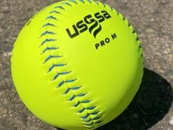 Worth 12" Super Gold Dot PRO M USSSA Slowpitch Softballs (Dozen): UM12CY -Baseball Equipment Store PhotoMar11 121045PM