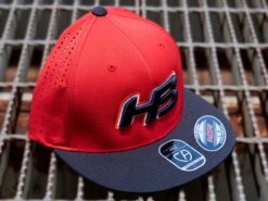 Headbanger Sports I8503 Cap America Flexfit Perforated Performance Hat: Red & Black -Baseball Equipment Store Red2