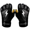 Bruce Bolt PREMIUM PRO Short Cuff Batting Gloves: Black 1 Bruce Bolt PREMIUM PRO Short Cuff Batting Gloves: Black -Baseball Equipment Store SC BLKG HERO