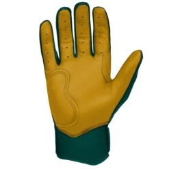 Bruce Bolt PREMIUM PRO Short Cuff Batting Gloves: GREEN -Baseball Equipment Store SC GRNG PALM