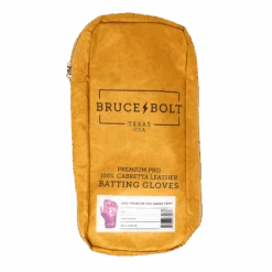 Bruce Bolt PREMIUM PRO Short Cuff Batting Gloves: Red -Baseball Equipment Store SC REDG BAG