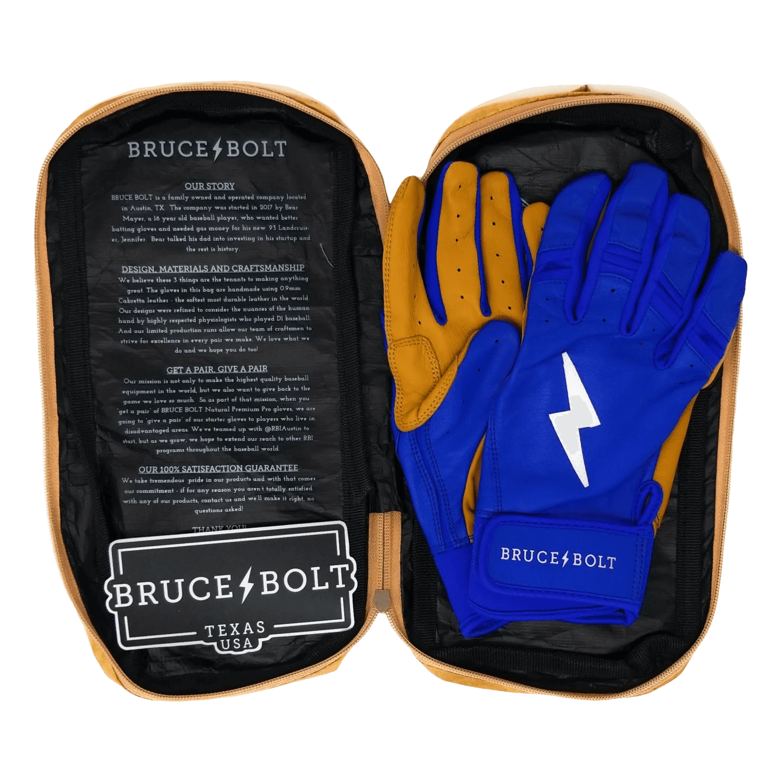 Bruce Bolt PREMIUM PRO Short Cuff Batting Gloves: Royal 8 Bruce Bolt PREMIUM PRO Short Cuff Batting Gloves: Royal - Image 6