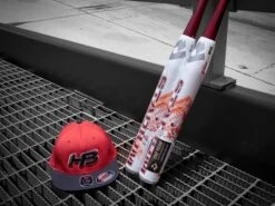 Headbanger Sports I8503 Cap America Flexfit Perforated Performance Hat: Red & Black -Baseball Equipment Store STU HAT