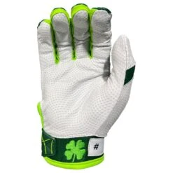 2023 Spiderz Ltd Ed "Lucky" ENDITE Batting Gloves: Dark Green/Kelly Green/White 7 2023 Spiderz Ltd Ed "Lucky" ENDITE Batting Gloves: Dark Green/Kelly Green/White -Baseball Equipment Store Spiderz Lucky Batting Gloves 2