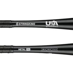 StringKing Metal PRO (-10) USA Baseball Bat: SKUSMP10 10 StringKing Metal PRO (-10) USA Baseball Bat: SKUSMP10 -Baseball Equipment Store StringKing Baseball Metal Pro USABat Bat 28 Inch Close Up base 2x