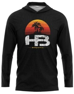 Headbanger Sports Exclusive Ultra Lightweight Long Sleeve Hoodies: Lifestyle Series -Baseball Equipment Store Sunset