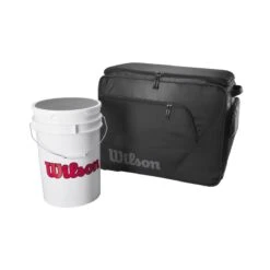 Wilson Coaches Ball Bucket Roller Bag: WB5710701 19 Wilson Coaches Ball Bucket Roller Bag: WB5710701 -Baseball Equipment Store WB5710701 3 Wilson Ball Bucket Bag Black.png.cq5dam.web .1200.1200