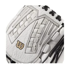 2022 Wilson A1000 V125 12.5" Outfield/Pitcher's Fastpitch Softball Glove: WTA10RF22V125 -Baseball Equipment Store WBW100182 4 A1000 FP V125 OF 125 White Black.png.cq5dam.web .1200.1200