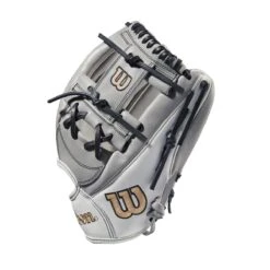 2022 Wilson A2000 H75 11.75" Infield Fastpitch Softball Glove: WTA20RF22H75 -Baseball Equipment Store WBW100437 2 A2000 FP IF H75 1175 Grey White.png.cq5dam.web .1200.1200