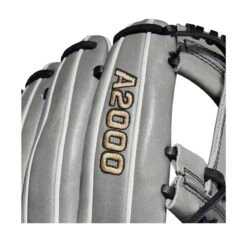 2022 Wilson A2000 H75 11.75" Infield Fastpitch Softball Glove: WTA20RF22H75 -Baseball Equipment Store WBW100437 5 A2000 FP IF H75 1175 Grey White.png.cq5dam.web .1200.1200