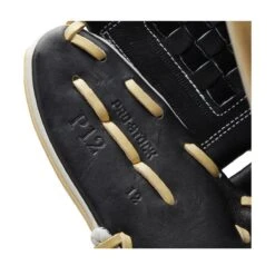 2022 Wilson A2000 P12 12" PItcher's Fastpitch Softball Glove: WTA20RF22P12 -Baseball Equipment Store WBW100439 6 A2000 FP P P12 12 Blonde Black.png.cq5dam.web .1200.1200