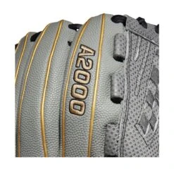 2022 Wilson A2000 SC V125SS 12.5" Outfield Fastpitch Softball Glove: WTA20RF22SCV125 18 2022 Wilson A2000 SC V125SS 12.5" Outfield Fastpitch Softball Glove: WTA20RF22SCV125 -Baseball Equipment Store WBW100442 5 A2000 FP SC V125 125 Grey Black Gold.png.cq5dam.web .1200.1200