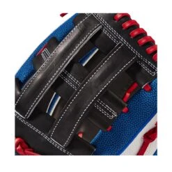 2022 Wilson A2K MB50 Mookie Betts GM 12.5" Baseball Glove: WTA2KRB22MB50GM -Baseball Equipment Store WBW100471 4 A2K Mookie Betts MB50 GM 125 WhiteSS BlueSS Black Red.png.cq5dam.web .1200.1200