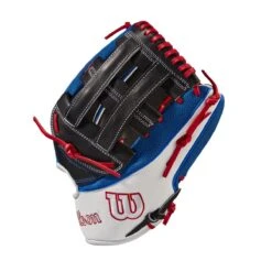2022 Wilson A2K MB50 Mookie Betts GM 12.5" Baseball Glove: WTA2KRB22MB50GM -Baseball Equipment Store WBW100472 2 A2K Mookie Betts MB50 GM 125 WhiteSS BlueSS Black Red.png.cq5dam.web .1200.1200