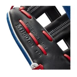 2022 Wilson A2K MB50 Mookie Betts GM 12.5" Baseball Glove: WTA2KRB22MB50GM -Baseball Equipment Store WBW100472 6 A2K Mookie Betts MB50 GM 125 WhiteSS BlueSS Black Red.png.cq5dam.web .1200.1200