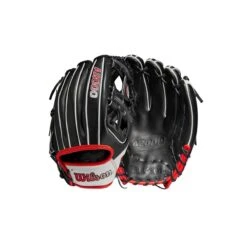2023 Wilson A2000 1975 11.75" Infield Baseball Glove: WBW1009701175 -Baseball Equipment Store WBW100970 8 A2000 IF 1975 1175 Black White Red.png.cq5dam.web .1200.1200