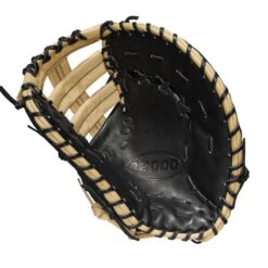 2023 Wilson A2000 1679 Super Skin 12.5" Baseball First Base Mitt: WBW100979125 -Baseball Equipment Store WBW100979 1 A2000 1B 1679SS 125 Black BlackSS Blonde.png.cq5dam.web .1200.1200