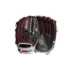 2023 Wilson A2000 OT7 Spin Control 12.75" Outfield Baseball Glove: WBW1009871275 -Baseball Equipment Store WBW100987 8 A2000 OF OT7SC SPIN CONTROL 1275 Black White Red.png.cq5dam.web .1200.1200