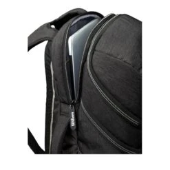 Wilson A2000 Players Backpack Bat Bag: WTA2000 -Baseball Equipment Store WTA20BPBL 4 Wilson A2000 Backpack Black Silver Laptop.png.cq5dam.web .1200.1200