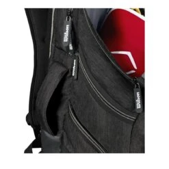 Wilson A2000 Players Backpack Bat Bag: WTA2000 -Baseball Equipment Store WTA20BPBL 5 Wilson A2000 Backpack Black Silver Handle.png.cq5dam.web .1200.1200