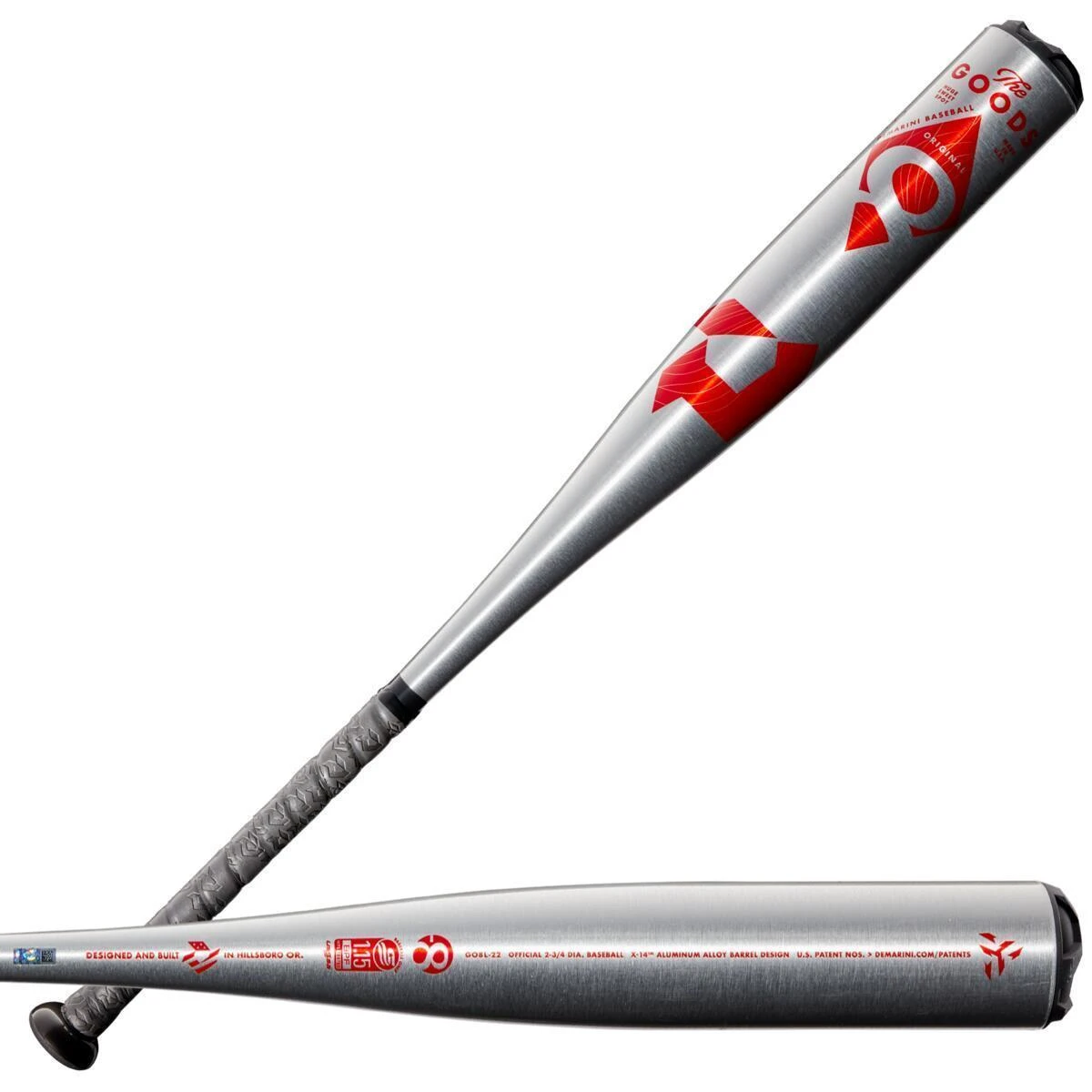 2022 DeMarini The Goods One Piece (-8) USSSA Baseball Bat: WTDXGO8-22 - Image 2