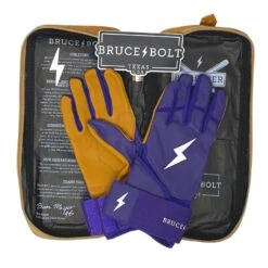 Bruce Bolt PREMIUM PRO Long Cuff Batting Gloves: Purple -Baseball Equipment Store premium pro long cuff batting gloves purple brucebolt 220810