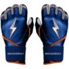 Bruce Bolt PREMIUM PRO NIMMO Long Cuff Batting Gloves: Mets Blue -Baseball Equipment Store premium pro nimmo series long cuff batting gloves blue gloves brucebolt 692298