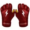 Bruce Bolt PREMIUM PRO Short Cuff Batting Gloves: Maroon 1 Bruce Bolt PREMIUM PRO Short Cuff Batting Gloves: Maroon -Baseball Equipment Store premium pro short cuff batting gloves maroon brucebolt 213512
